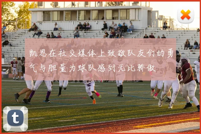 凯恩在社交媒体上致敬队友们的勇气与胆量为球队感到无比骄傲